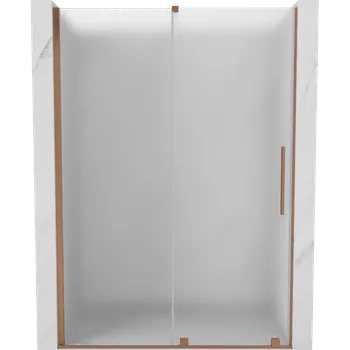 Sprchové dveře Mexen Velar posuvné sprchové dveře 150 cm, mráz, kartáčovaná měď - 871-150-000-31-65 Sprchové dveře
