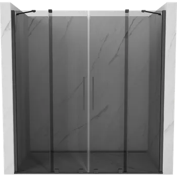 Sprchové dveře Mexen Velar Duo posuvné sprchové dveře 200 cm, grafit, broušená šedá zbraň - 871-200-000-42-66 Sprchové dveře