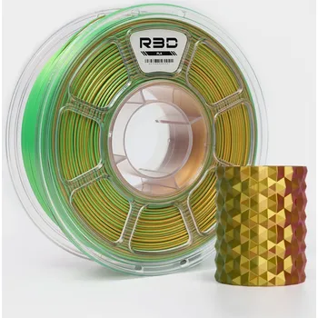 Filament R3D PLA Magic SILK 1,75mm 1kg Tri-Color Zlatá Zelená Fuchsia vícebarevný