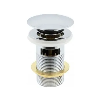 Sifon Zátka s přepadem klik-klak kulatý Instal-Mazo stříbrná