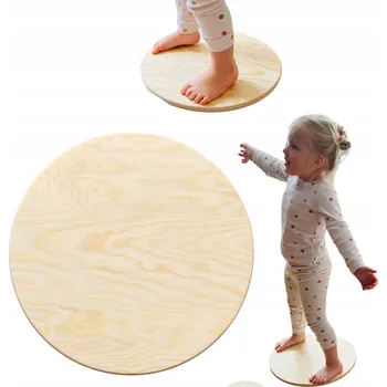 Dřevěná hračka Balanční disk pro děti - dřevěný XL