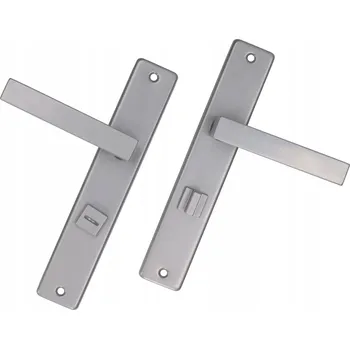 Dveřní kování Interiérová klika Kotarbau Dlouhá, Štítek s WC zámkem