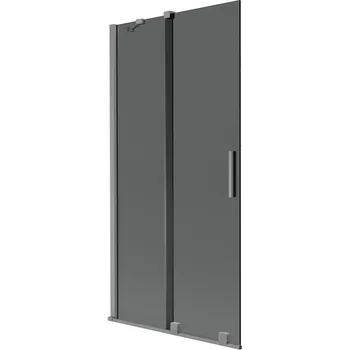 Vanová zástěna Mexen Velar vana zástěna 2-dveřová posuvná 90 x 150 cm, grafit, gun metal - 896-090-000-41-95 Vanové zástěny