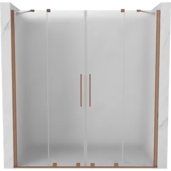 Sprchové dveře Mexen Velar Duo sprchové dveře posuvné 180 cm, mráz, kartáčovaná měď - 871-180-000-32-65 Sprchové dveře