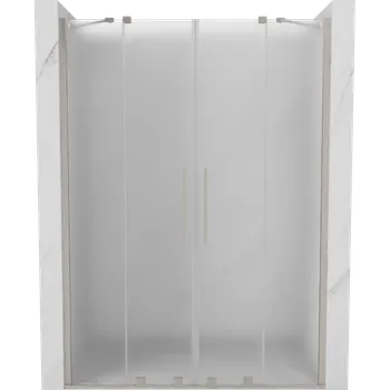 Sprchové dveře Mexen Velar Duo sprchové dveře posuvné 160 cm, matné, kartáčovaný nikl - 871-160-000-32-97 Sprchové dveře