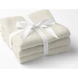 Mušelínová utěrka Nature MSN-018 Světle vanilková - sada 3 ks