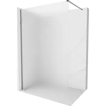 Mexen Kioto-X sprchová zástěna Walk-in 120 x 200 cm, námraza 10 mm, gun metal - 800-120-101-95-30-X Sprchové stěny