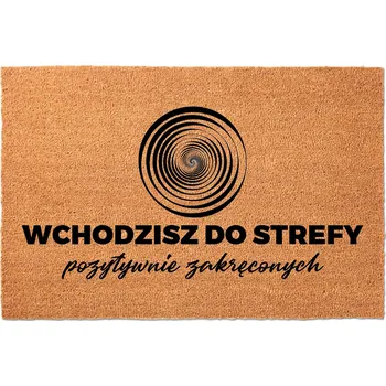 VSTUPNÍ ROHOŽKA 40X60 KOKOSOVÁ HIT NÁPIS POZITIVNĚ NALADĚNÍ – VSTUPTE