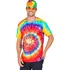 Karnevalový kostým Batikované hippies tričko unisex, L