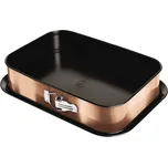 BERLINGERHAUS Forma s nepřilnavým povrchem 2v1 Rosegold Metallic Line 39x27x7,5cm BH-6474