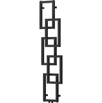 Radiátor Mexen Grid dekorativní koupelnový radiátor 1360 x 390 mm, 349 W, černý - W215-1360-390-00-70 Koupelnové radiátory