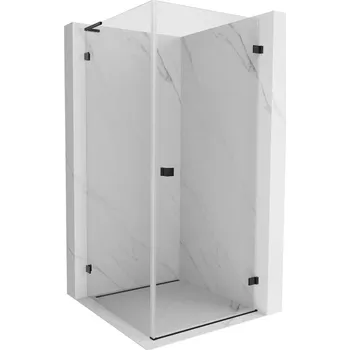 Mexen Lunar-B L sprchová kabina otočná pravá 70 x 70 cm, transparentní, černá - 832L-070-070-70-00-P Sprchové kouty