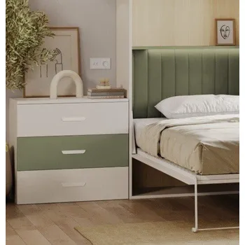 Stolička Komoda LUMIK 3S Kašmír Zelená Oliva