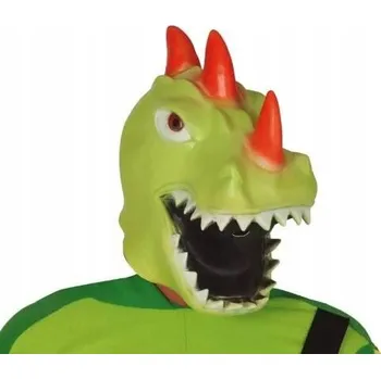 Karnevalová maska LATEXOVÁ MASKA DRAK ZELENÝ