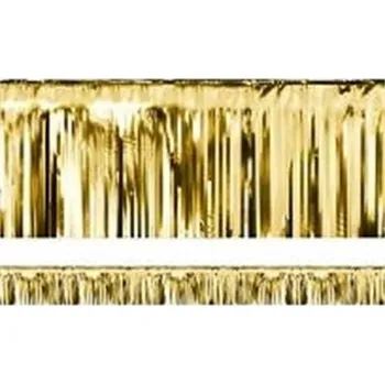 Zlatý party závěs 18 x 400 cm