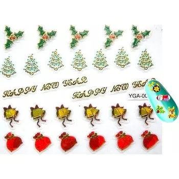 Samolepky na nehty vánoční STROMEČKY Y15