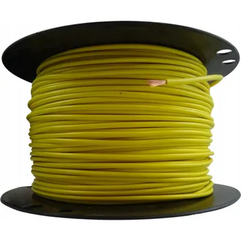 elektrický kabel Cívka 100m Elektrický vodič LGY 1x1,5 mm2 žlutý Coferro Kabel Lanko EU