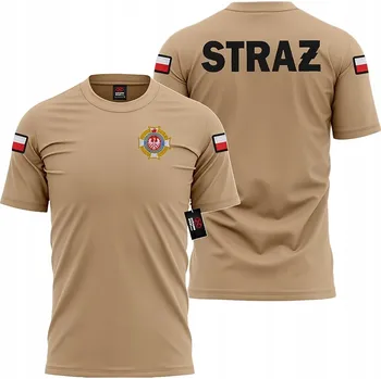 Pánské oblečení Tričko ZOSP HASIČI HASIČSKÉ pískové vyšívané vel. L