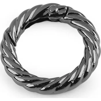 Karabina kulatá ozdobná Ø20 mm, barva 2 nikl černý