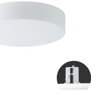 Koupelnové svítidlo OSMONT ELS59881 ELSA V2 stropní/nástěnné skleněné polovestavné svítidlo bílá IP44 4000 K 9W LED HF