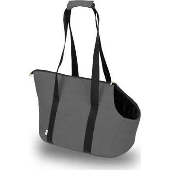 Taška pro psa a kočku CAZO Taška - kabelka cestovní pro psy a kočky Exclusive, šedá, 30×40×24 cm