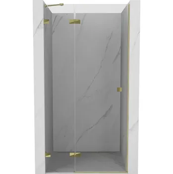 Sprchové dveře Mexen Lunar sprchové dveře pantové levé 105 cm, transparentní, zlaté - 834-105-000-50-00-L Sprchové dveře