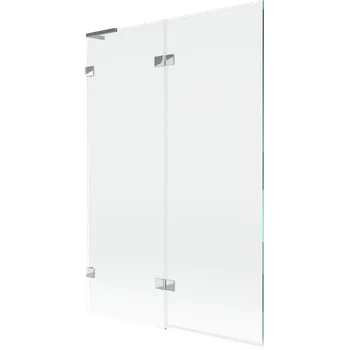 Vanová zástěna Mexen Lunar L vanová zástěna dvoukřídlá levá 120 x 150 cm, transparentní, chrom - 897L-120-100-01-00-L Vanové zástěny