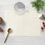 Sametové prostírání na stůl Velvet Brick SVB-203 Smetanové 30x40 cm