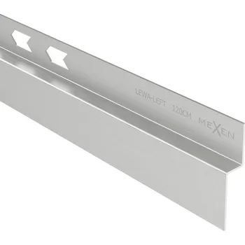 Odvodňovací žlab Mexen Line-B stěnová spádová lišta 120 cm levá, inox - 181002120L Spadkové lišty
