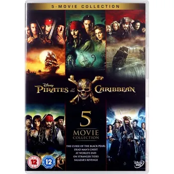 Pirates Of The Caribbean 1-5 Boxset DVD kolekce