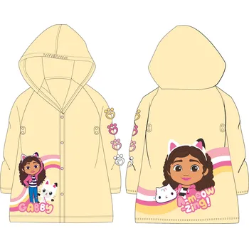 Pláštěnka Eplusm Dívčí pláštěnka GÁBININ KOUZELNÝ DOMEK žlutá Barva: Žlutá, Velikost: 110/116