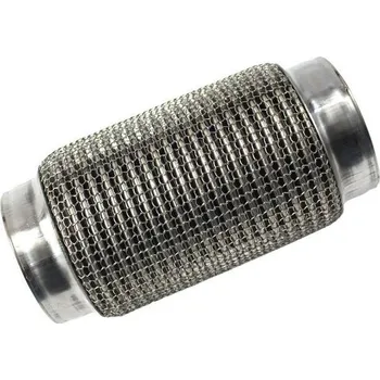 Zadní díl výfuku Nerez pružný díl / vlnovec 76x200 mm s krycím opletem