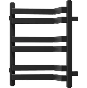 Radiátor Mexen Loop koupelnový radiátor 500 x 375 mm, 253 W, černý - W129-0500-350-00-70 Koupelnové radiátory