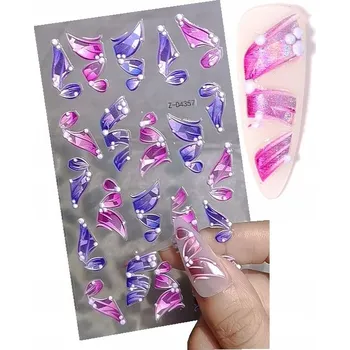 samolepka SAMOLEPKY SAMOLEPKY NA NEHTY 5D PÁSKY E99