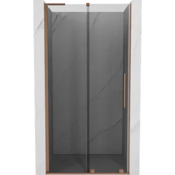Sprchové dveře Mexen Velar L posuvné sprchové dveře 120 cm, grafit, kartáčovaná měď - 871-120-003-41-65 Sprchové dveře