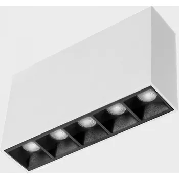 KOHLLIGHTING NSES stropní svítidlo 137x35 mm bílá-černá 10 W CRI 90 4000K Non-Dimm - KOHL-Lighting KHL K51300.01.SR.WH-BK.15.ST.9.40