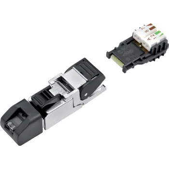 Síťový konektor Binder 99 9647 810 04 Konektor RJ45, kontakty: 4, 5,0-9,0 mm, stíněný, Piercing technologie, IP20