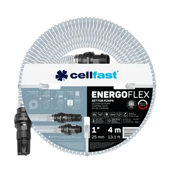 Příslušenství k čerpadlu CELLFAST Sestava pro čerpadla, sací a výtlačná hadice s košem a armaturami 1" 4m (23-650)