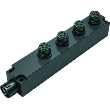 Elektrická zásuvka Binder 72 9140 000 04 Čtyřcestný rozdělovač Snap-In, Kontakty: 5, nestíněný, zásuvný, IP67