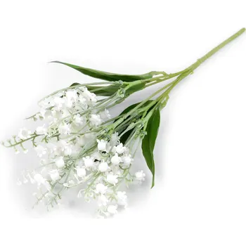 umělá květina Umělá kytice konvalinka, barva bílá