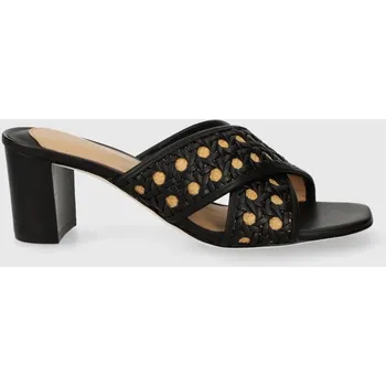 Dámské pantofle Pantofle Lauren Ralph Lauren Freddi Cng dámské, černá barva, na podpatku, 8029200000000000 802920412001.001 99X, EUR 38