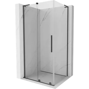 Mexen Velar L sprchový kout posuvný 90 x 110 cm, transparentní, kartáčovaná šedá zbraň - 871-090-110-03-66 Sprchové kouty