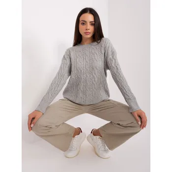 Dámský svetr Přepínač AT SW 2335 1.68P šedá jedna velikost