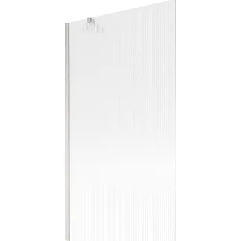 Vanová zástěna Mexen Next vanová zástěna 1-křídlová 100 x 150 cm, proužky, kartáčovaný nikl - 895-100-000-00-09-97 Vanové zástěny