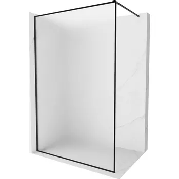 Mexen Kioto-XF sprchová stěna Walk-in s rámem 150 x 202 cm, matné sklo 10 mm, černá - 800-150-104-70-30-X Sprchové stěny