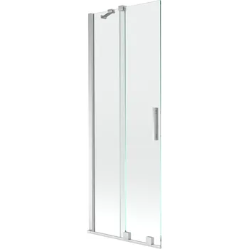 Vanová zástěna Mexen Velar sprchová zástěna dvoukřídlá posuvná 75 x 150 cm, transparentní, chrom - 896-075-000-01-01 Vanové zástěny