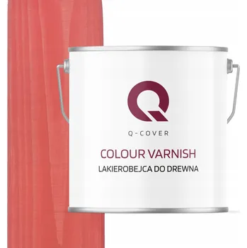 Lak na dřevo Lazura s lakem Q-COVER 5 l červená, oranžová, růžová, saténový lesk