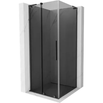 Mexen Velar L posuvný sprchový kout 120 x 120 cm, grafit, kartáčovaná gun šedá - 871-120-120-43-66 Sprchové kouty