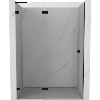 Sprchové dveře Mexen Lunar L sprchové dveře křídlové levé 140 cm, transparentní, černé - 834L-140-000-70-00-L Sprchové dveře