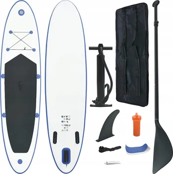 Paddleboard VidaXL Nafukovací paddleboard s pádlem, modro-bílý